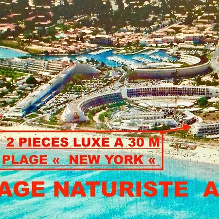 T2 Heliopolis Luxe New York Village Naturiste Cap D Apartamento Agde